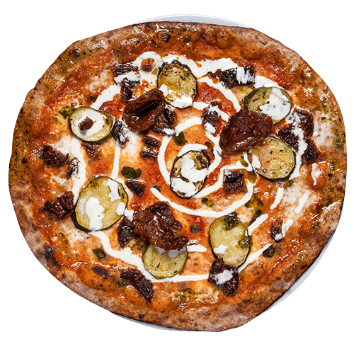 Vollkornpizza & Zucchini (vegetarisch)