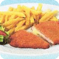 Cordon Bleu mit Pommes frites