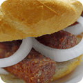 Cevapcici-bread roll