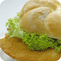 Schnitzel-bread roll