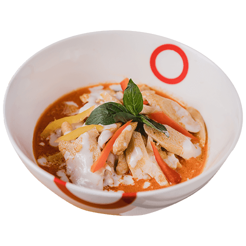 Chicken with Red Coconut-Curry (spicy)