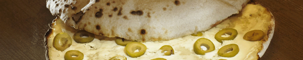 Flat bread with sour cream