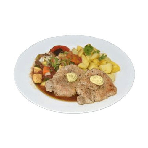 Pork chop in Gorgonzola sauce