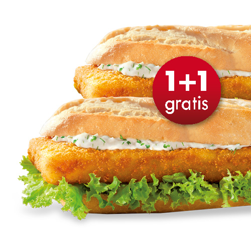 2 x Backfisch-Baguettes