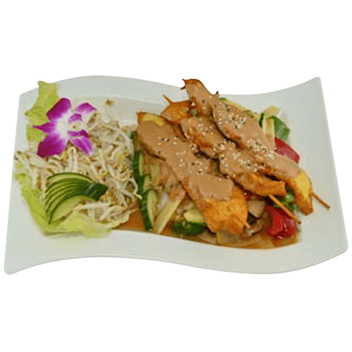 Satay Chicken with Vegetables (3 pieces)