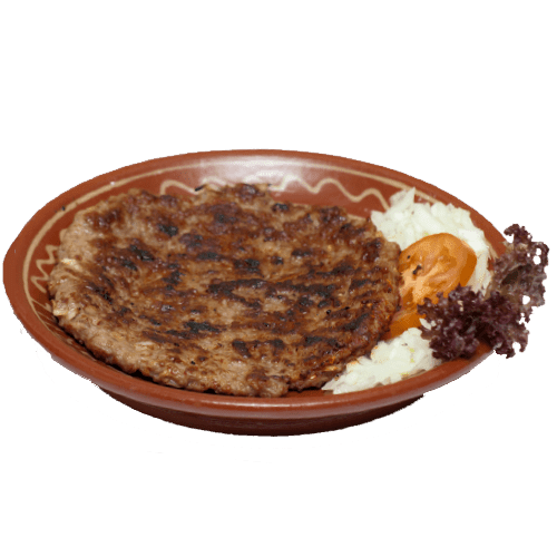 Tangy minced meat steak