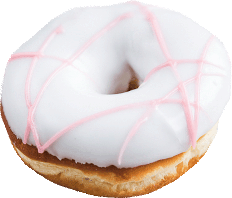 Donut Erdbeere (6 Stück)