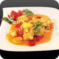 Hühnerfleisch mit frischer Mango