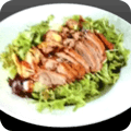 Knusprige Ente auf Salat